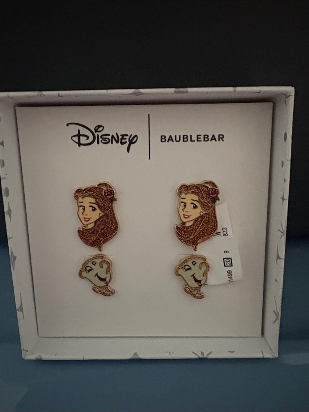 BaubleBar Disney Belle and Chip Gold-Tone Stud Earring Set